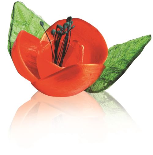 24 coquelicots sucre + 48 feuilles