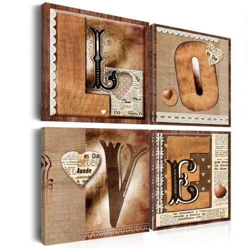 Tableau - Livre de l'amour .Taille : 60x60