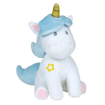Jemini 023704 Peluche Licorne +/-17 cm-modèle aléatoire : Rose, Bleu ou Violette, 23704,
