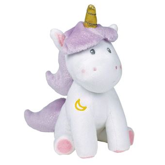 Jemini 023704 Peluche Licorne +/-17 cm-modèle aléatoire : Rose, Bleu ou Violette, 23704,