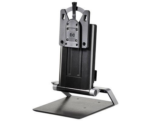HP Integrated Work Center for Desktop Mini and Thin Client - Supports d'écrans Plats pour Bureau (100 x 100 mm, Noir, 0-130 mm, -180-180°, -3-30°, VGA)