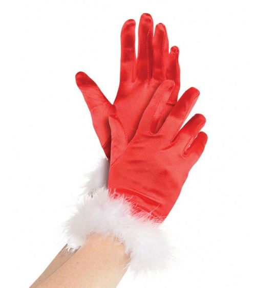 Amscan gants dames noël polyester rouge taille unique