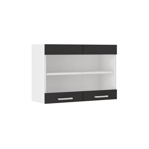 ULTRA Meuble haut de cuisine L 80 cm - Noir