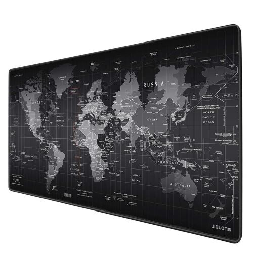Tapis bureau carte monde 60 x 100 cm décoration pour joueurs gaming