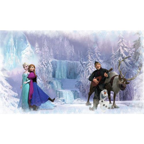 ROOMMATES Papier peint panoramique encollé Disney La Reine des neiges - Dans la glace - 320 cm x 182,88 cm