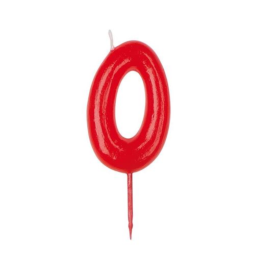 bougie anniversaire chiffre n°0