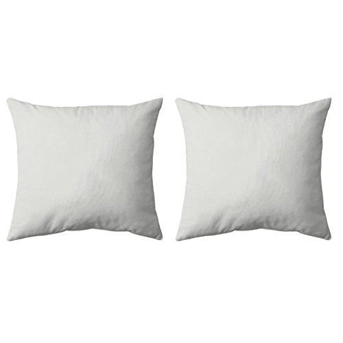 COTE DECO Lot de 2 Taies d'Oreiller Microfibre - 63x63cm - Gris