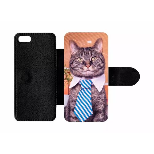 Etui À Rabat Apple Iphone 5c Chat Cravate