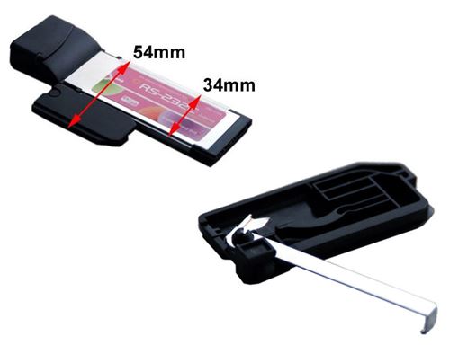 Stabilisateur adaptateur pour carte EXPRESSCARD - Transforme une carte 34 en 54 afin de bien la caler dans l'emplacement dédié.