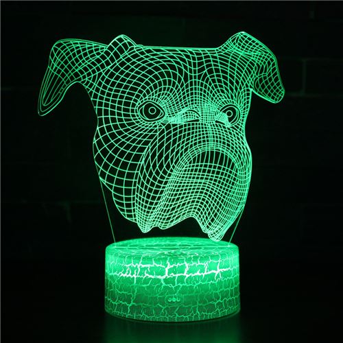 Stack - Veilleuse Enfant 3D - Lampe Tactile - 7 Couleurs - Télécommande - Chien - Image 2