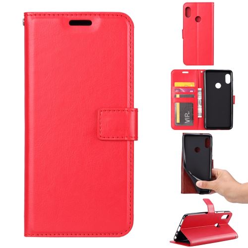 Etui en PU support de cheval fou rouge pour Samsung Galaxy A30