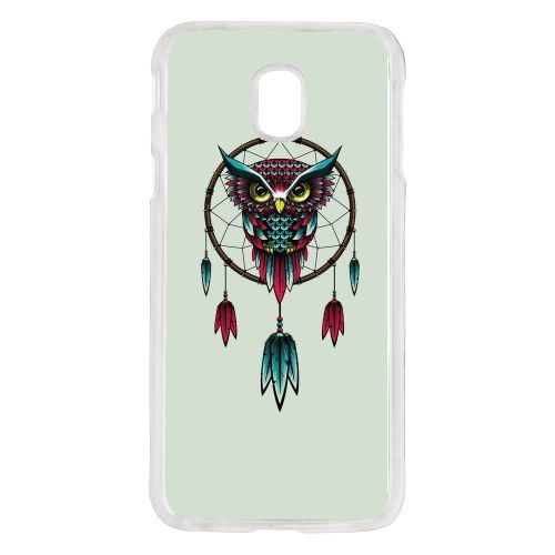 Coque dreamcatcher hibou tribal compatible galaxy j7 2017 transparent