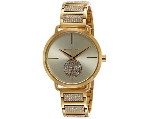 Michael Kors Portia Femme 36mm Bracelet Acier Inoxydable Quartz Montre MK3852 Montre Top Prix fnac