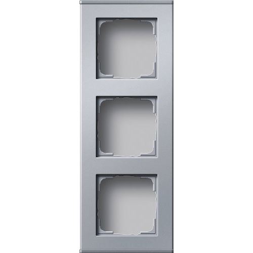 Gira Profil 55 136326 Plaque Prise Murale 3 Voies En Aluminium