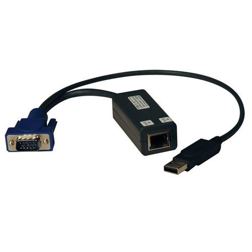 Tripp Lite USB Single Server Interface Unit Virtual Media KVM Switch HD15 USB RJ45 - rallonge KVM