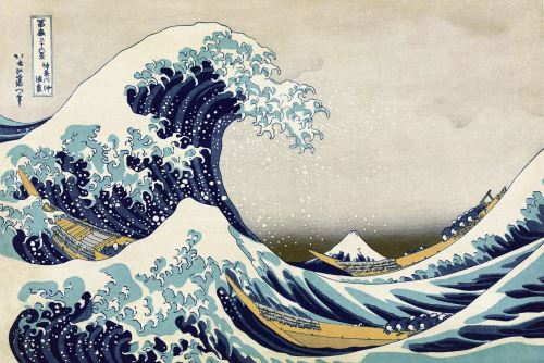 Poster Katsushika Hokusai Great Wave Of Kanagawa 61 cm x 91,5 cm