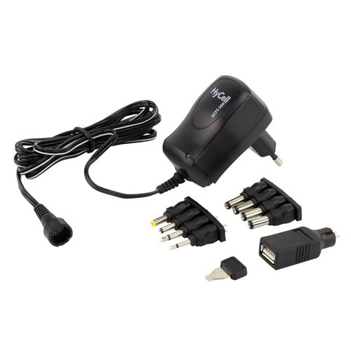 HyCell Chargeur, einstellbar 1201-0005 3 V, 4.5 V, 5 V, 6 V, 7.5 V, 9 V, 12 V 600 mA 3.6 W