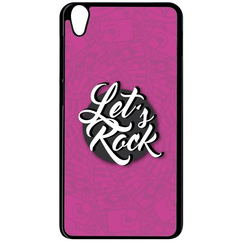 Coque Lenovo S850 Lets Rock Fond Rose