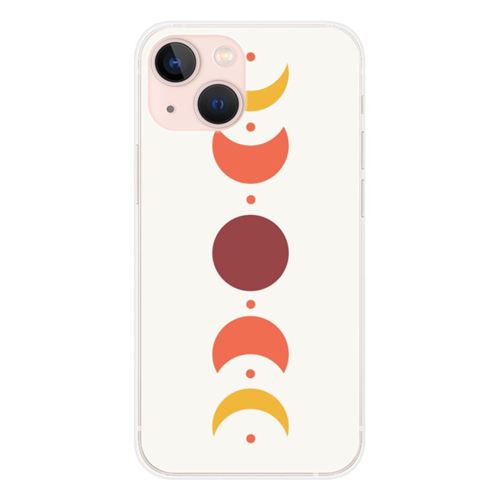 Coque en silicone imprimée compatible Apple iPhone 13 Mini Eclipse