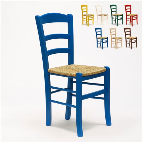 Lot 20 Chaises Bar Bois Design Vintage Paesana, Couleur: Turquoise