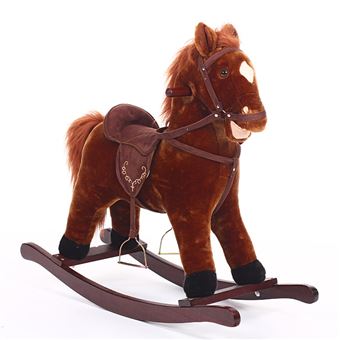 cheval a bascule marron