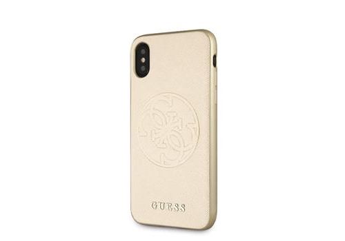 Coque pour Iphone X/XS Guess Saffiano or