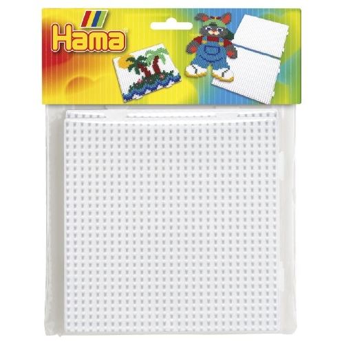 Hama D5000-GR MIDI Lot de 5 000 perles dans une boîte de mélange gris carrées petites 2 plaques de stylet offertes hexagonales