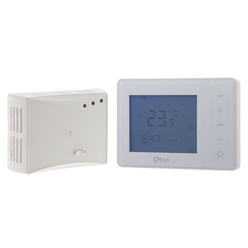 35€91 sur Otio - Thermostat programmable sans fil blanc - Accessoires  chauffage et chaudière - Achat & prix