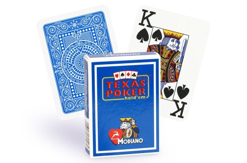 Modiano - Jeu de Cartes Texas Poker - Plastique - Bleu Clair - Image 3