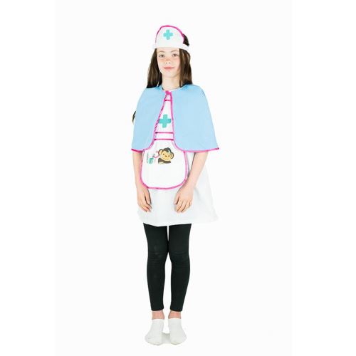 Bodysocks costume d'enfant filles infirmière multicolore