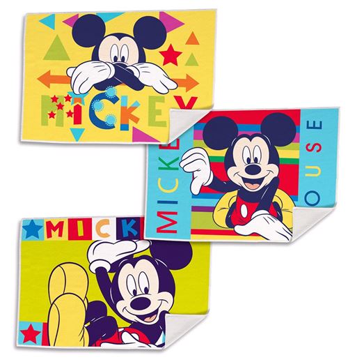 Disney serviettes Mickey Mouse junior 40 cm polyester 3-pièces