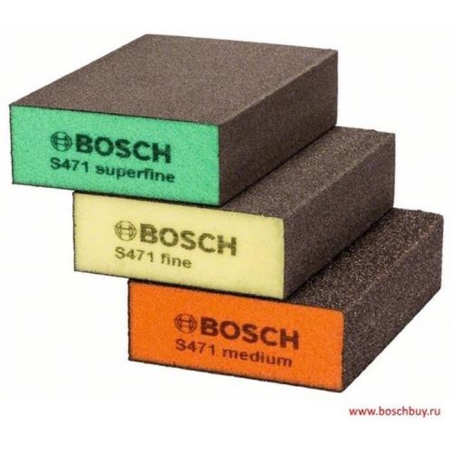 Bosch Set De 3 Éponges Abrasives