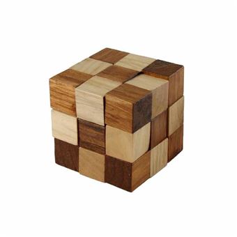 cube de jeux en bois