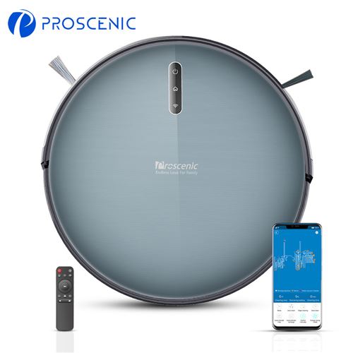 47€10 sur Aspirateur Robot Proscenic 830P 2000Pa Connecté Wi Aspirateur Robot Connecté Wi Fi, Alexa et App Control, modes