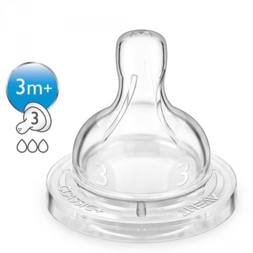 Philips avent 2 tétines 3 trous scf633/27
