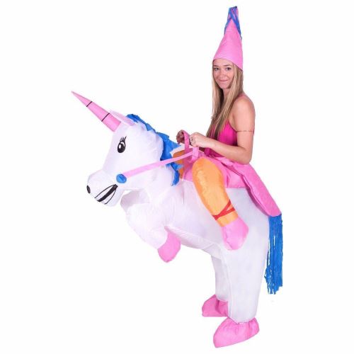 Bodysocks costume d'adulte licorne gonflable taille unique