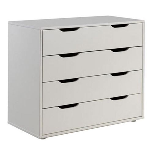 GENERIQUE - Commode Enfant Pino - 4 Tiroirs - 86cm - Blanc - Image 2
