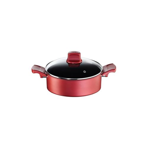 TEFAL CHARACTER Sauteuse 26cm + Couvercle C6827112 Tous feux dont induction rouge surprise