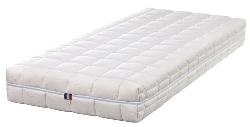 Matelas 90x190 souple pour literie &eacute;lectrique latex naturel 80 kg/m3 - dehoussable - 21 cm