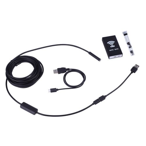 34€99 sur WIFI 1M Endoscope1.2MP caméra 8.0mm oreille otoscope pour iOS /  Android Borescope IP68 ZPP81123002 - Caméscope - Achat & prix