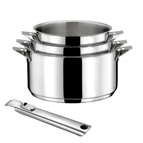 CUISINOX - ECLIPSE - Série de 3 casseroles 16/18/20cm