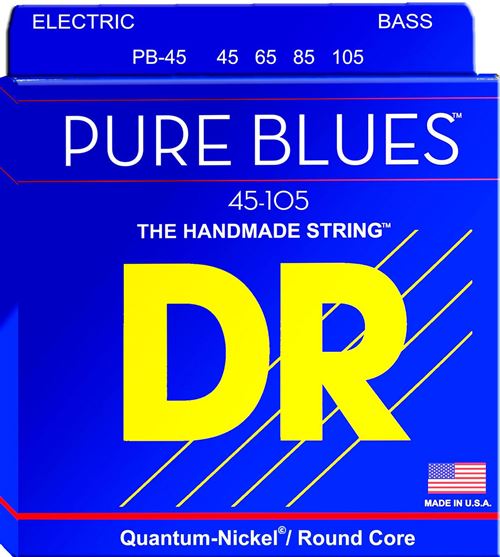 Dr Strings Pb-45 Pure Blues 5C 45-105 Cordes Guitares Basses 4