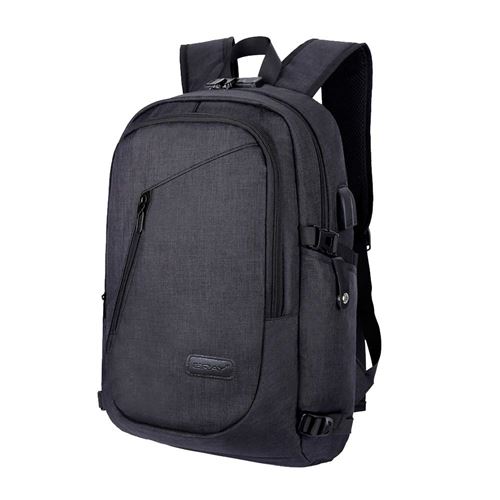 MODA Sac à Dos de Ordinateur Portable 15.6 Pouces Anti-vol Étanche avec Port de Casque et Port de Chargement USB Externe Tablett