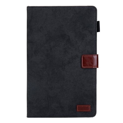 Générique Noir Etui En Pu Auto Réveil/Veille Avec Porte-Cartes Pour Votre Samsung Galaxy Tab A 10.1 (2019) Sm-T510/Sm-T515 - Image 1