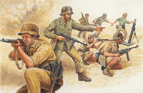 Italeri - I6076 - Maquette - Figurine - Soldats Afrika Korps - Echelle 1:72