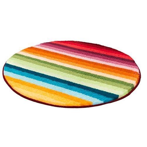 Meusch 2867148518 Funky Tapis de Bain Rond 80 cm Multicolore 2867148518