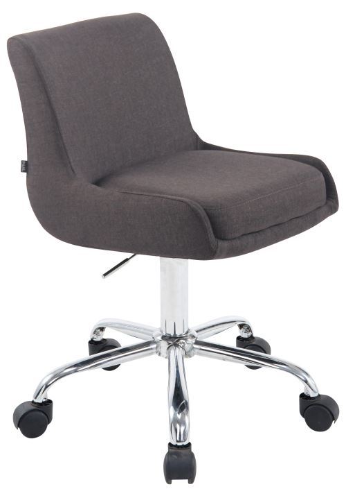 Tabouret de travail Club tissu , Gris foncé