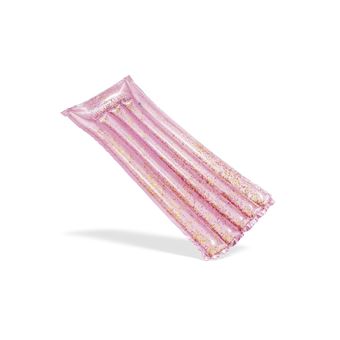 Matelas gonflable Intex Economat Paillettes Rose