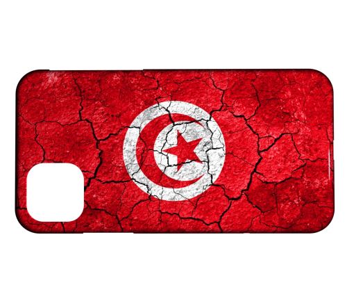 Coque rigide Compatible Pour iPhone 11 Pro Max Drapeau Tunisie 03