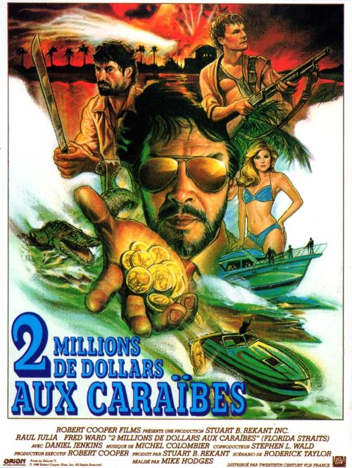 2 Millions de dollards Aux Caraïbes AFFICHE CINEMA ORIGINALE